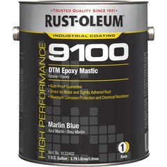 Rust-Oleum 9122402 9100 System DTM Epoxy MASTIC MARLINE BLUE Gal