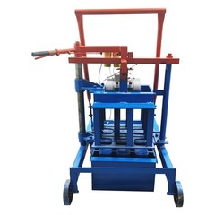 220V Hollow Block Making Machine 3-Block 15.7×5.9×7.8″ Bricks Each Time 550WX2