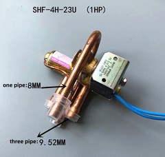 1Pc Four-Way Heat Pump Reversing Valve With Coil AC220V 1-5P Air Conditioning