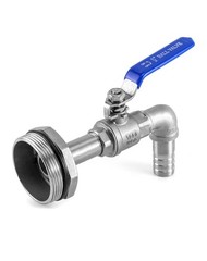 QWORK Drum Faucet for 55 Gallon 90 degree; Outlet ID 3/4″, 1 Pack