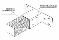 EZ Shades Brackets 4×4 lumber (Pergola Brackets DIY)