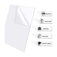 YSTIME 8″ x 12″ Clear Acrylic Sheet Plexiglass Plastic Sheet for Crafts Trans…