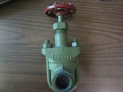1” Crane # 488 Ductile Iron Clamp Gate Valve Threaded Ends Class 125 RS