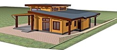 LOG HOUSE KIT #LH-314 ECO FRIENDLY WOOD PREFAB DIY BUILDING CABIN HOME MODULAR