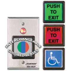 Securitron Pb22 Push To Exit Button, Dpst, Momentary, 5A