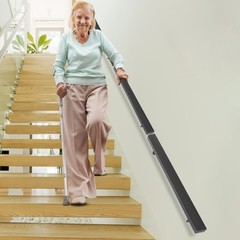 Stainless Steel Stair Rail 101×9.8cm – Baking Paint Wall Mount, 90kg Capacity