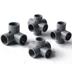 PVC 3/4/5/6-Way Elbow Connector Coupling Pipe Fittings Dia 20/25/32/40/50mm Grey