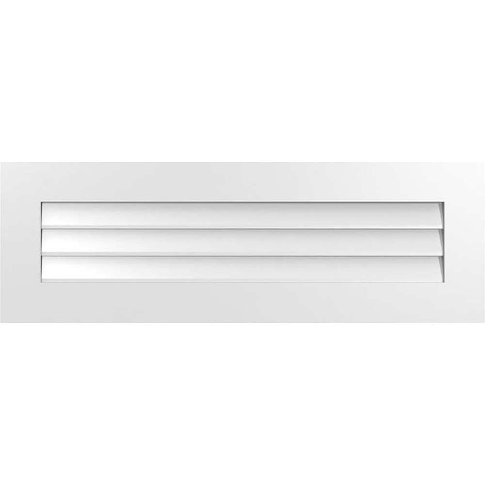 Ekena Millwork 42W X 14H Vertical Surface Mount Pvc Gable Vent Non-Functional