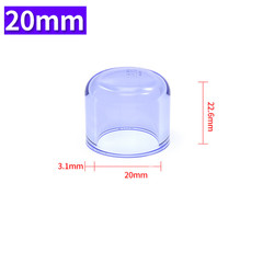 Clear UPVC Fittings Pipe Casing Cap End Cover 20/25/32/40/50/63/75/90/110mm ID