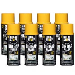 8Pack Great Stuff BIG Gap Filler Insulating Spray Foam Sealant Weather Seal 12oz