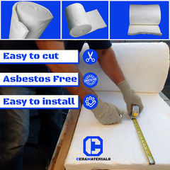 1″ CeraBlanket 24″x25′ Ceramic Fiber Blanket Insulation 6# Thermal Ceramic 2300F