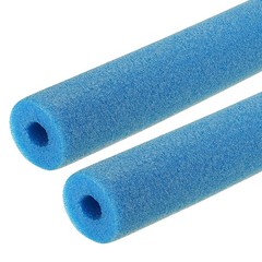 2pcs 1″ ID 4FT Pipe Insulation Foam Tube 2.56″ OD Tubing Cover Light Blue