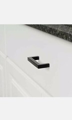Amazon Basics Modern Square Cabinet Pull Handle 3.34-inch Length 3-inch Hole 8pk