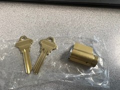 SCHLAGE 40-100-6-626 F (0 BITTED) KEY IN KNOB CYLINDER KIT