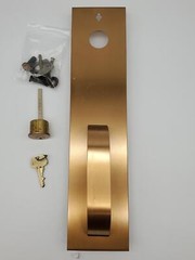 Sargent Exit Device Trim Satin Bronze w/ Rim Cylinder for 5800 Series 814-PSB