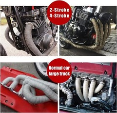 White Universal Ceramic Fiber Exhaust Mufer Mat Heat Insulation&Sound Insulation