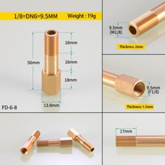 1/8″ 1/4″ 3/8″ BSP Brass Male To Female Pipe Fitting Thread Extension Connector