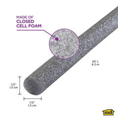 – Versatile Gray Foam Backer Rod Set 1/2In X 20Ft – Essential Caulk Saver for Se