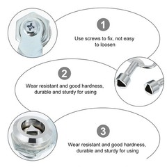 2 Pieces Triangle Lock for Cabinet Doors Generator Distribution Latch