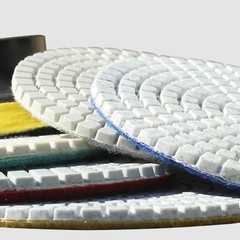 Complete Countertop Refinishing Kit Wet Polisher Full Bullnose Bit + Diamond Pad