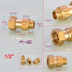 1/2″ 3/4″ Brass Spring Check (Non-Return) Valve For Water Meter Anti-idling
