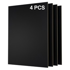 4pcs Black Pre-painted Plywood Sheets 3mm A4 Basswood for Laser Cutting Craft