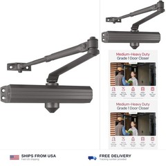 Lawrence Medium/Heavy Duty Door Closer Commercial Grade 1 – Surface-Mounted C…