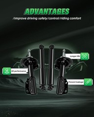 Full Set Shocks Absorbers Struts Fits Enclave Traverse Acadia Outlook 07-12