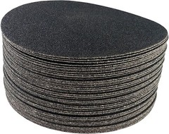 50 Pack 7″ Hook & Loop 60 Grit Sanding Discs Black Silicon Carbide