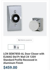 LCN 7850SEM Sentronics Electro Magnet Door Holder 120V AC / 24V AC/DC / 12V DC