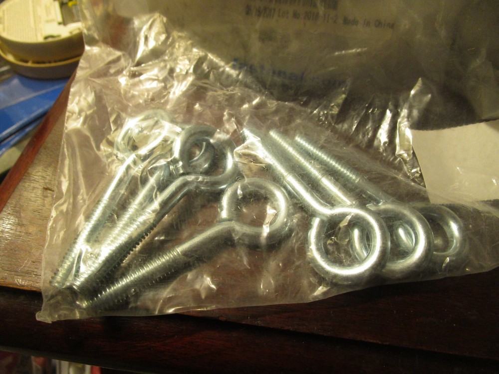 5/16″-18 x 2″ Shank L x 1-1/4″ Thread L x 3-1/8″ OAL Zinc Turned Eye Bolt QTY 7
