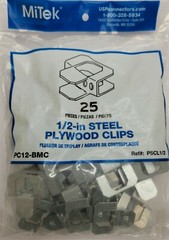 Contractor pack MiTech 1/2″ Steel Plywood Clips PC12-BMC Qnty 25 W5