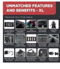 TRUNKCRATEPRO XL Premium SUV, Truck, Lightweight Foldable Car Trunk Organizer
