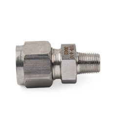 1pc Compression Tube Fitting 1/8 PT Male x 10mm OD Tube Stainless Steel