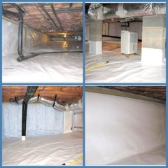 Vapor Barrier Supply – 20mil – Heavy Duty Black/White Crawl Space Vapor Barrier
