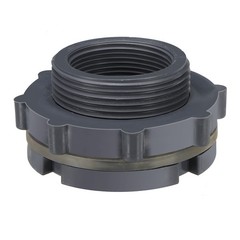 Polypropylene Bulkhead Fitting 1-1/2″ Water Tank Connector Black