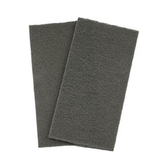 High Teck Products (25 pcs per box) 4-1/2″X9″ U/F THIN GRAY SCUFF PAD, with Sil