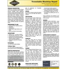 Trowelable Blacktop Repair – Quart Size, Easy to Use Asphalt Patch for Driveways