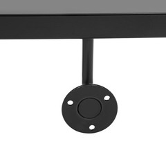 Black Stainless Steel Wall Mount Stair Rail 60in For Wood/Brick/Concrete