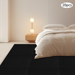 20Pcs Square Carpet Peel and Stick Floor Carpet Self-Adhesive Carpet 23.6*23.6in