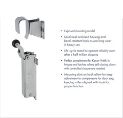For 1094 SureClose Hydraulic Door Closer Exposed with Flush to 3/4 ” Hook