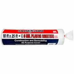 Film-Gard 626196 Polyethylene Sheeting, Clear, 6-Mil, 10 x 25-Ft. – Quantity 1