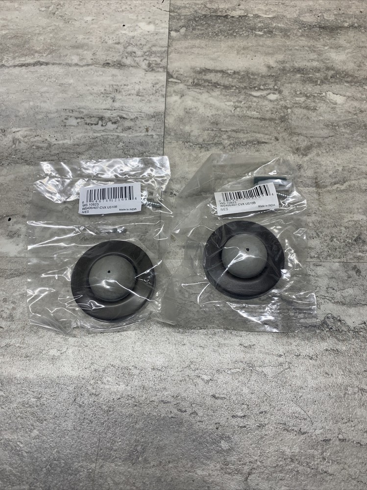 Lot Of 2 IVES WS.10823 WS406/407-CVX US10B Convex Wall Bumper, Oil Rubbed Bronze