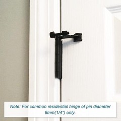 24 Pack Hinge Pin Black Door Stopper, Adjustable Heavy Duty Hinge Pin Door St…