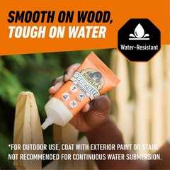 Gorilla All Purpose Wood Filler, Natural Color, 6 Ounce 1 – Pack,