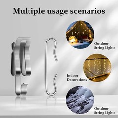 50PCS Heat Cable Clips and Spacers Kit for Roof and Gutter De-Icing – Cable F…