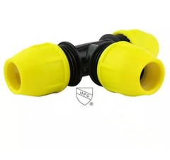 1 In. Ips Dr 11 Underground Yellow Poly Gas Pipe Tee | Polyethylene X Sdr Of