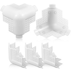 5 Pcs Vinyl 3-Way Corner Cap 2.75 x 2.75 Inch Bullnose Cap Outside for Drywal…