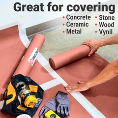 Heavy-Duty 7 Mil Red Rosin Paper Roll 36″ x 1992″ – Floor Protection for Paint &