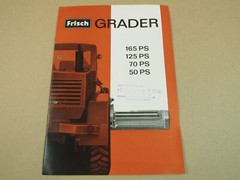1966 Frisch F185 F125 F75 50D Grader 165 125 70 and 50 HP Brochure